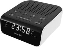 Radiobudzik Sencor SRC 136 WH Czarno-biały