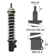 BCR Piaggio Vespa Lx 50/125/150 cc front shock