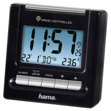 Hama RC200 Цифровые настольные часы Черный Прямоугольный 00186331