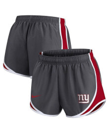 Nike women's Charcoal New York Giants Logo Performance Tempo Shorts