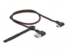 Кабели и провода для строительства DeLOCK 85280 USB кабель 0,5 m 2.0 USB A USB C Черный