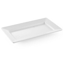 Melamine platter rectangular 49.5x27cm height 5.6cm white - Hendi 561515