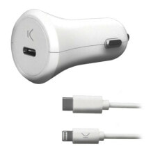Автомобильное зарядное устройство с USB KSIX Apple-compatible 18W