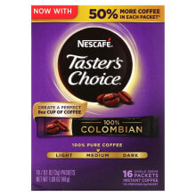 Nescafé, Taster's Choice, растворимый кофе, домашняя смесь, светлый / средний, 6 пакетиков по 3 г (0,1 унции)