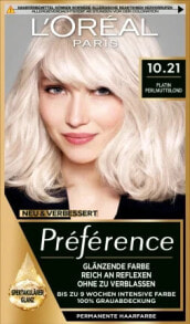 Купить средства для окрашивания волос L'ORÉAL PARIS PRÉFÉRENCE: Haarfarbe 10.21 Platin Perlmuttblond, 1 St