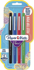 Paper Mate PAPER MATE Faserschreiber Flair 4er Strd Farben M 0.7 mm Blister