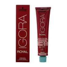Краска для волос Schwarzkopf Igora Royal Permanent Color Creme No. 8-77 Интенсивная перманентная крем-краска для волос, оттенок светло-русый медный экстра 60 мл