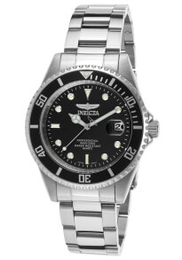 Мужские наручные часы с браслетом Мужские наручные часы с серебряным браслетом Invicta Invicta Mens Pro Diver Analog Display Quartz Silver Watch 8932OB