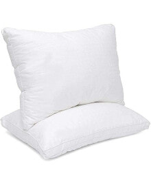 Mastertex maxi 100% Cotton Down Alternative Vacuum Packed Pillows – White (2 Pack)