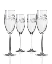 Rolf Glass icy Pine Flute 8Oz - Set Of 4 Glasses