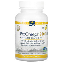 ProOmega 2000-D, Lemon , 1,250 mg, 120 Soft Gels (625 mg per Soft Gel)