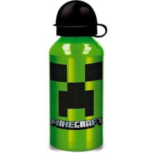 STOR Minecraft Creeper Green 400ml Aluminum Water Bottle