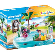 PLAYMOBIL Funny Pool With Water Sprayer