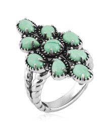 Купить ювелирные кольца и перстни American West Jewelry: Sterling Silver Genuine Gemstone Cluster Ring, Sizes 5-10