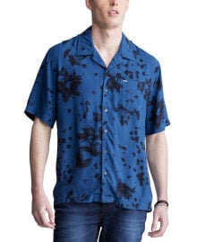 Купить мужские рубашки Buffalo David Bitton: Men's Sinzo Printed Short Sleeve Button-Front Camp Shirt