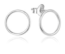 Серьги минималистичные серебряные серьги кольца AGUP1891