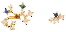 Женские ювелирные серьги delicate gold plated silver earrings Sagittarius SAGITARIUS AR01-412-U