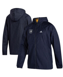 adidas men's Navy Lafc Primeblue Full-Zip Jacket