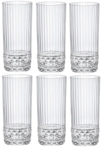 Купить рюмки и стопки Bormioli Rocco: Highball-Glas America 20's 6er Set