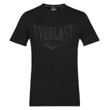 Мужские спортивные футболки Мужская спортивная футболка черная с надписью EVERLAST Moss Short Sleeve T-Shirt