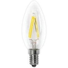 MATEL Led candle filament bulb C37 E14 warm clear 6W