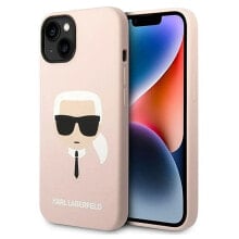 KARL LAGERFELD Klhcp14Mslkhlp iPhone 14 Plus15 Plus 6.7 Silicone Karl`S Head phone case