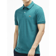 Мужская футболка-поло повседневная синяя с логотипом  Lacoste M PH4014-XC8