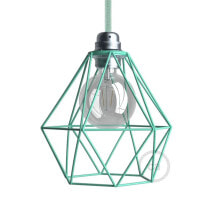 CREATIVE CABLES Metal Diamond Cage Lampshade