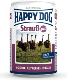 Купить влажные корма для собак Happy Dog: Happy Dog PUSZKA dla psa - STRUŚ 400g