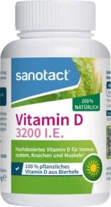 Vitamin D 3200 I.E. Bierhefe Tabletten 90 St, 44 g