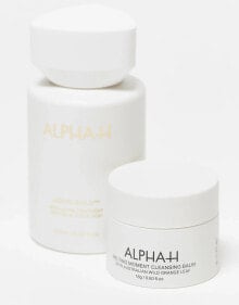 Alpha-H – Liquid Gold Exfoliating Treatment & Melting Moment Cleansing Balm – Peelende Hautpflege mit 5% Glykolsäure und Reinigungsbalsam - 21% Ersparnis