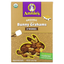 Снэки, закуски Annie's Homegrown, Органические запеченные снэки с кроликом и грэмом, S'Mores, 213 г (7,5 унции)