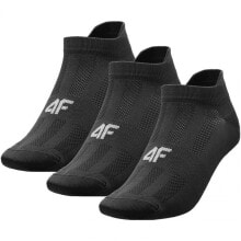 Мужские носки низкие черные 3 пары Socks 4F H4L21 SOM0