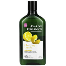 Шампуни для волос avalon Organics Clarifying Lemon Shampoo Лимонный шампунь придающий блеск волосам 325 мл
