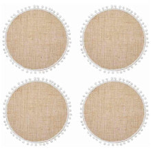 KITCHENCRAFT NEPMHESPK4 Pack Of 4 Round Placemats