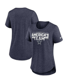Nike women's Heather Navy Dallas Cowboys Local Fashion Tri-Blend T-shirt