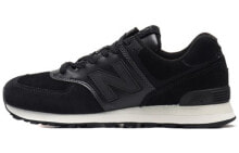 New Balance NB 574 复古 低帮 跑步鞋 男女同款 黑色 / Кроссовки New Balance NB 574 ML574CNY