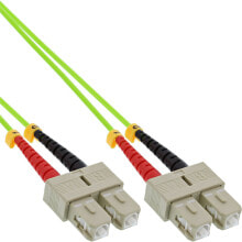 Кабели и разъемы для аудио- и видеотехники InLine 83505Q волоконно-оптический кабель 5 m LSZH OM4 2x SC Зеленый