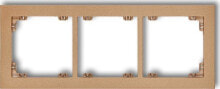 Умные розетки, выключатели и рамки Karlik Deco Triple gold metallic frame (8DR-3)