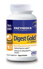 Пищеварительные ферменты enzymedica Digest Gold Пищеварительные ферменты с витаминным комплексом для улучшения пищеварения и обмена веществ 240 капсул