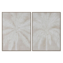 Painting Home ESPRIT Palms Colonial 90 x 4 x 120 cm (2 Units)