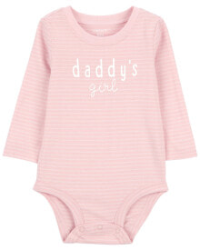 Baby 'Daddy's Girl' Striped Collectible Bodysuit