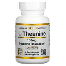 California Gold Nutrition, L-Theanine, Featuring AlphaWave, 200 mg, 60 Veggie Capsules