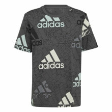 Child's Short Sleeve T-Shirt Adidas Brand Love Black