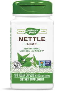 Витамины и БАДы для мужчин nature's Way Nettle Leaf Экстракт листьев крапивы для поддержки мочеполовой системы 870 мг 100 капсул