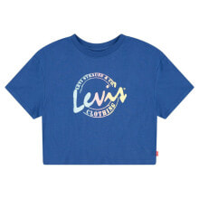 LEVI´S ® KIDS Meet And Greet Script Cropped Short Sleeve T-Shirt