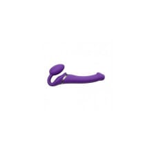 Dildo Strap-on-me Vibrating Remote Controlled 3 Motors Purple