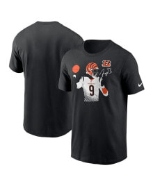 Nike men's Joe Burrow Black Cincinnati Bengals Player Graphic T-shirt