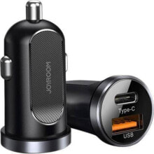 Автомобильные зарядные устройства и адаптеры для мобильных телефонов Ładowarka Joyroom C-A08 1x USB-A 1x USB-C 4.5 A (6941237119407)