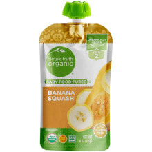 Детское пюре детское пюре Simple Truth Organic с бананом и тыквой, 6 месяцев